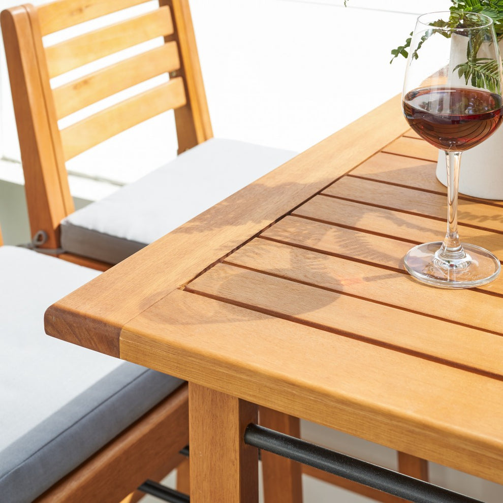 Honey Rectangular Bar Table By Homeroots | Outdoor Tables | Modishstore - 4