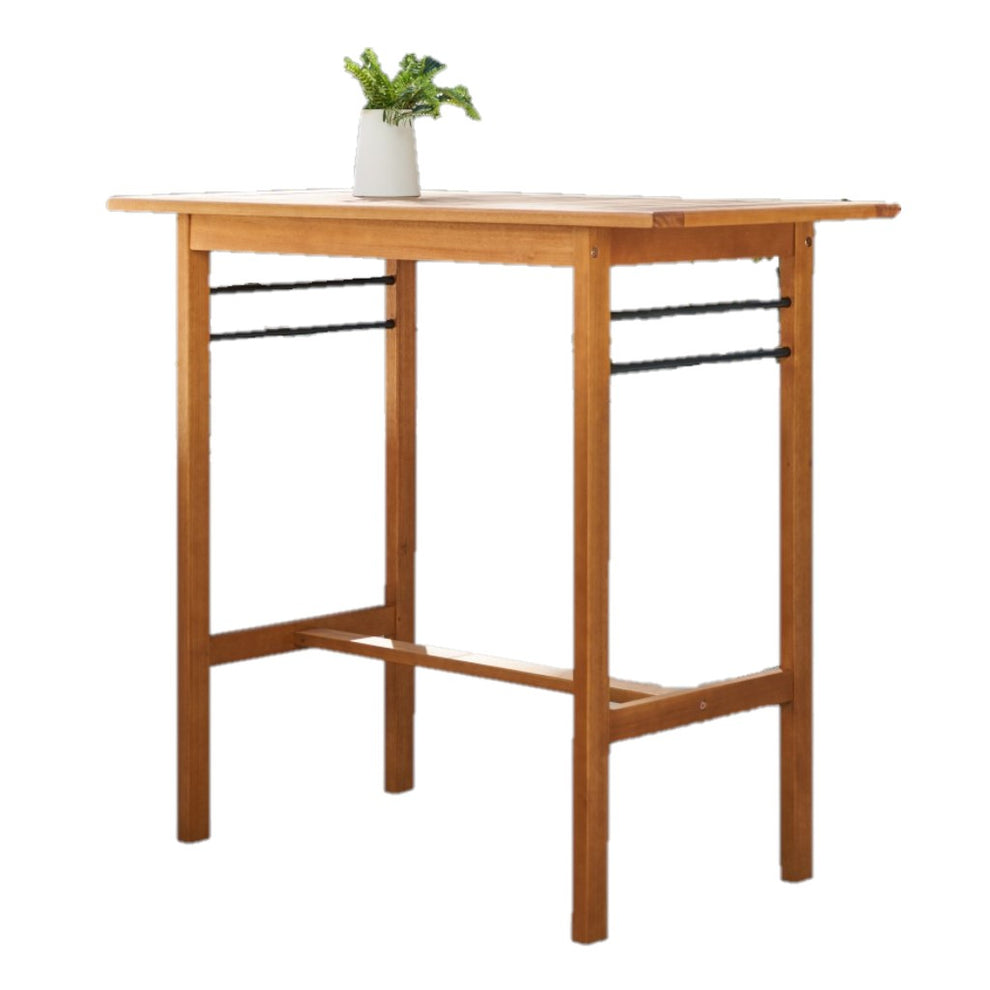 Honey Rectangular Bar Table By Homeroots | Outdoor Tables | Modishstore - 5