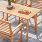 Light Wood Dining Table with Slatted Top By Homeroots | Outdoor Tables | Modishstore - 3