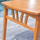 Natural Wood Dining Table with Sturdy Legs By Homeroots | Outdoor Tables | Modishstore - 4
