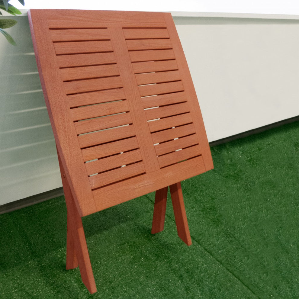 Sienna Brown Folding Serving Table By Homeroots | Outdoor Tables | Modishstore - 5