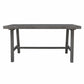 Dark Grey Dining Table with Leg Support By Homeroots | Outdoor Tables | Modishstore - 5