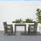 Distressed Grey Dining Table with Straight Legs By Homeroots | Outdoor Tables | Modishstore - 3