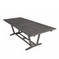 Distressed Grey Extendable Dining Table By Homeroots | Outdoor Tables | Modishstore - 5