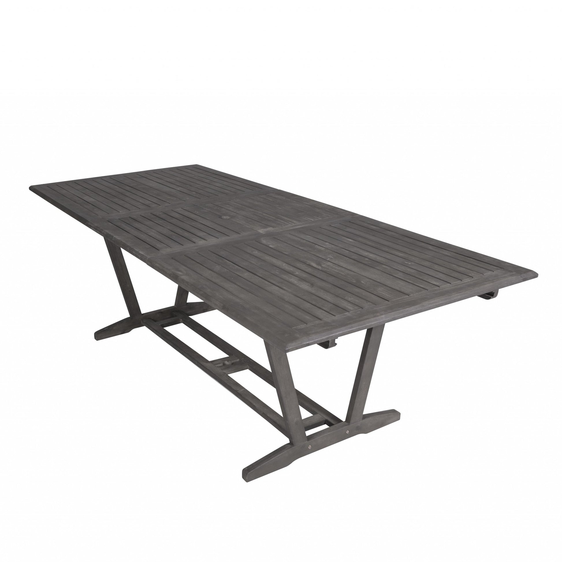 Distressed Grey Extendable Dining Table By Homeroots | Outdoor Tables | Modishstore - 5