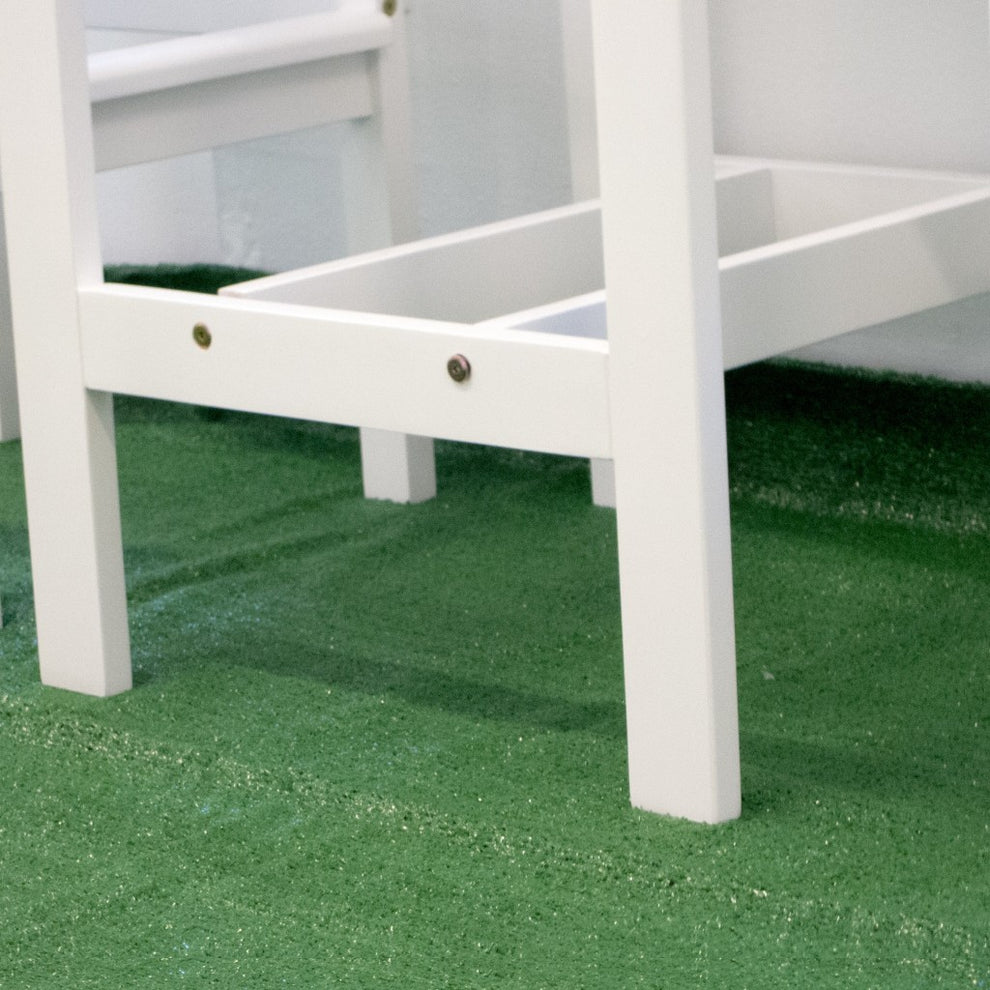 White Square Bar Table By Homeroots | Outdoor Tables | Modishstore - 3