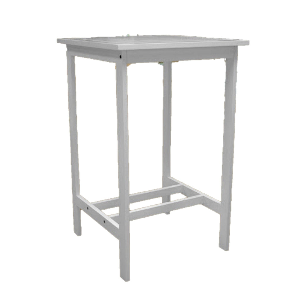 White Square Bar Table By Homeroots | Outdoor Tables | Modishstore - 4