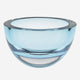 Aqua Blue Mouth Blown Polish Crystal Thick Walled Bowl By Homeroots | Decorative Bowls | Modishstore