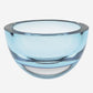Aqua Blue Mouth Blown Polish Crystal Thick Walled Bowl By Homeroots | Decorative Bowls | Modishstore - 3