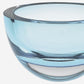 Aqua Blue Mouth Blown Polish Crystal Thick Walled Bowl By Homeroots | Decorative Bowls | Modishstore - 4