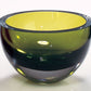 Aqua Blue Mouth Blown Polish Crystal Thick Walled Bowl By Homeroots | Decorative Bowls | Modishstore - 6