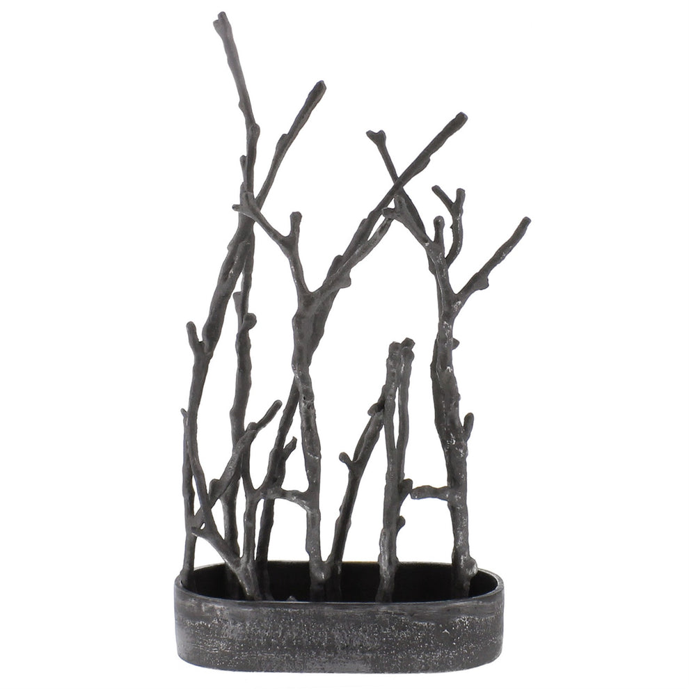 Wide Metal Branches Sculpture By Homeroots | Sculptures | Modishstore - 2