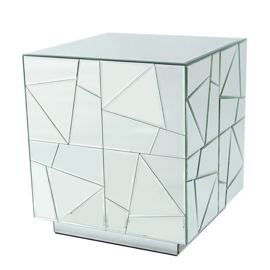 A&B Home Mirrored Side Table | Side Tables | Modishstore