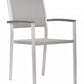 Set Of Two 21" White Aluminum Arm Chair By Homeroots | Armchairs | Modishstore