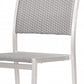 Set Of Two 18" White Aluminum Side Chair By Homeroots | Armchairs | Modishstore - 6