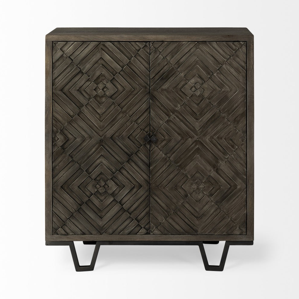 Hand Crafted Diamond In The Rough Cabinet By Homeroots | Cabinets | Modishstore - 2
