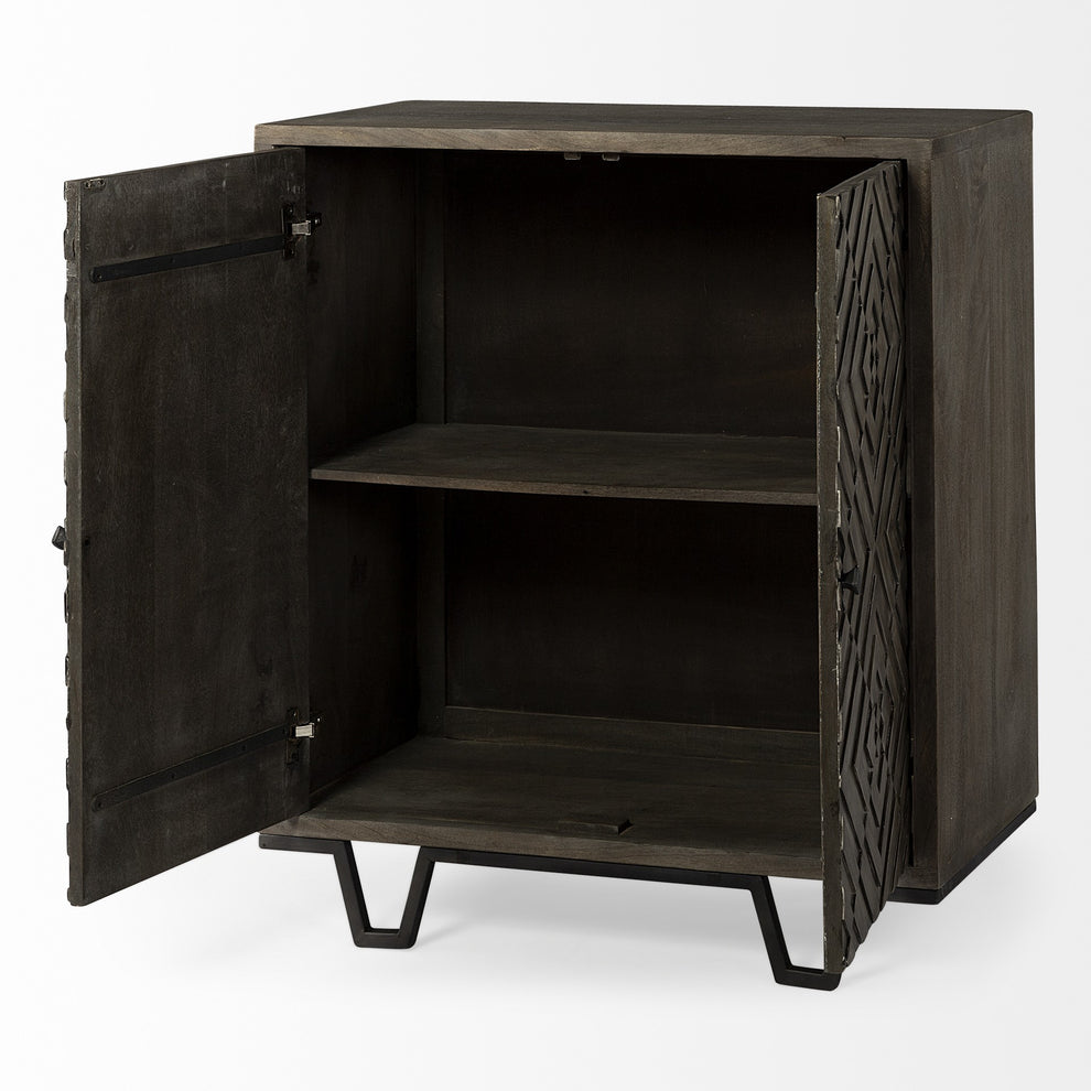 Hand Crafted Diamond In The Rough Cabinet By Homeroots | Cabinets | Modishstore - 5