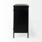 Slender Sleek Black Two Door Glass Cabinet By Homeroots | Cabinets | Modishstore - 3