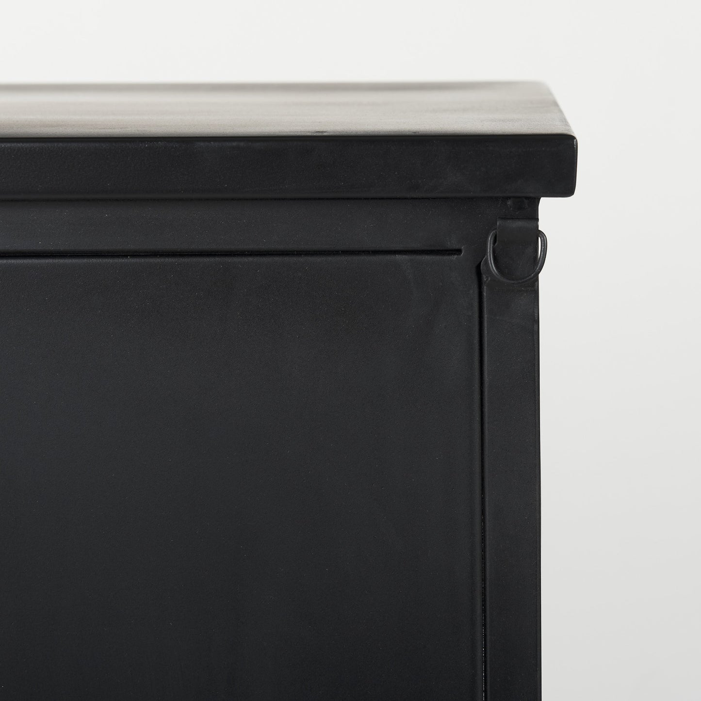 Slender Sleek Black Two Door Glass Cabinet By Homeroots | Cabinets | Modishstore - 8