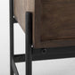 Dark Brown Two Door Cabinet With Metal Legs By Homeroots | Cabinets | Modishstore - 9