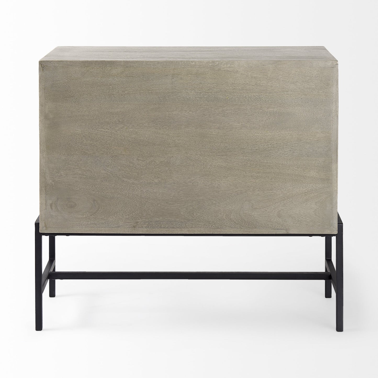 Rustic Dark Gray Two Door Shadowbox Cabinet By Homeroots | Cabinets | Modishstore - 4