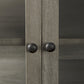 Rustic Dark Gray Two Door Shadowbox Cabinet By Homeroots | Cabinets | Modishstore - 8