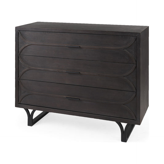 Contemporary Dark Oval Accent Cabinet By Homeroots | Cabinets | Modishstore