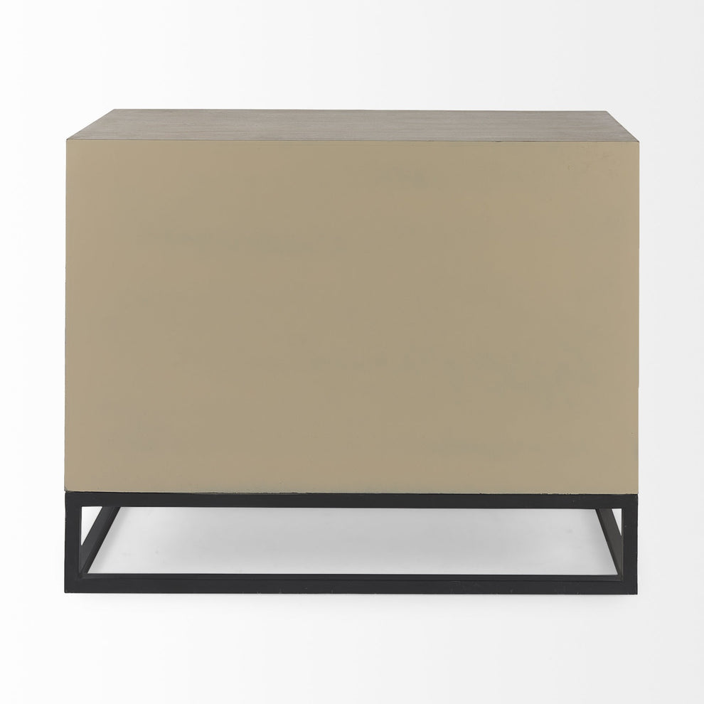 Contemporary Light Wash Diamond Accent Cabinet By Homeroots | Cabinets | Modishstore - 4