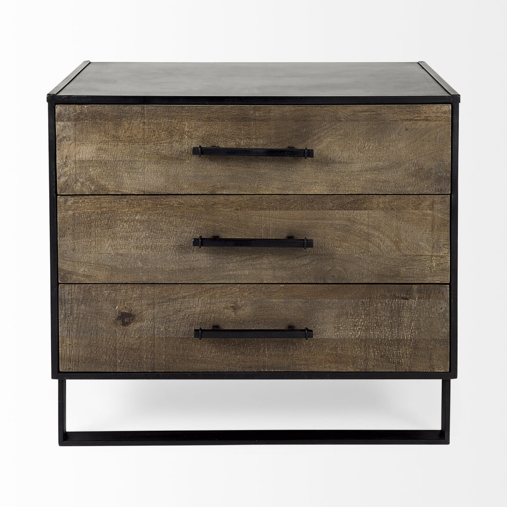 Modern Rustic Light Brown Wooden Cabinet By Homeroots | Cabinets | Modishstore - 2