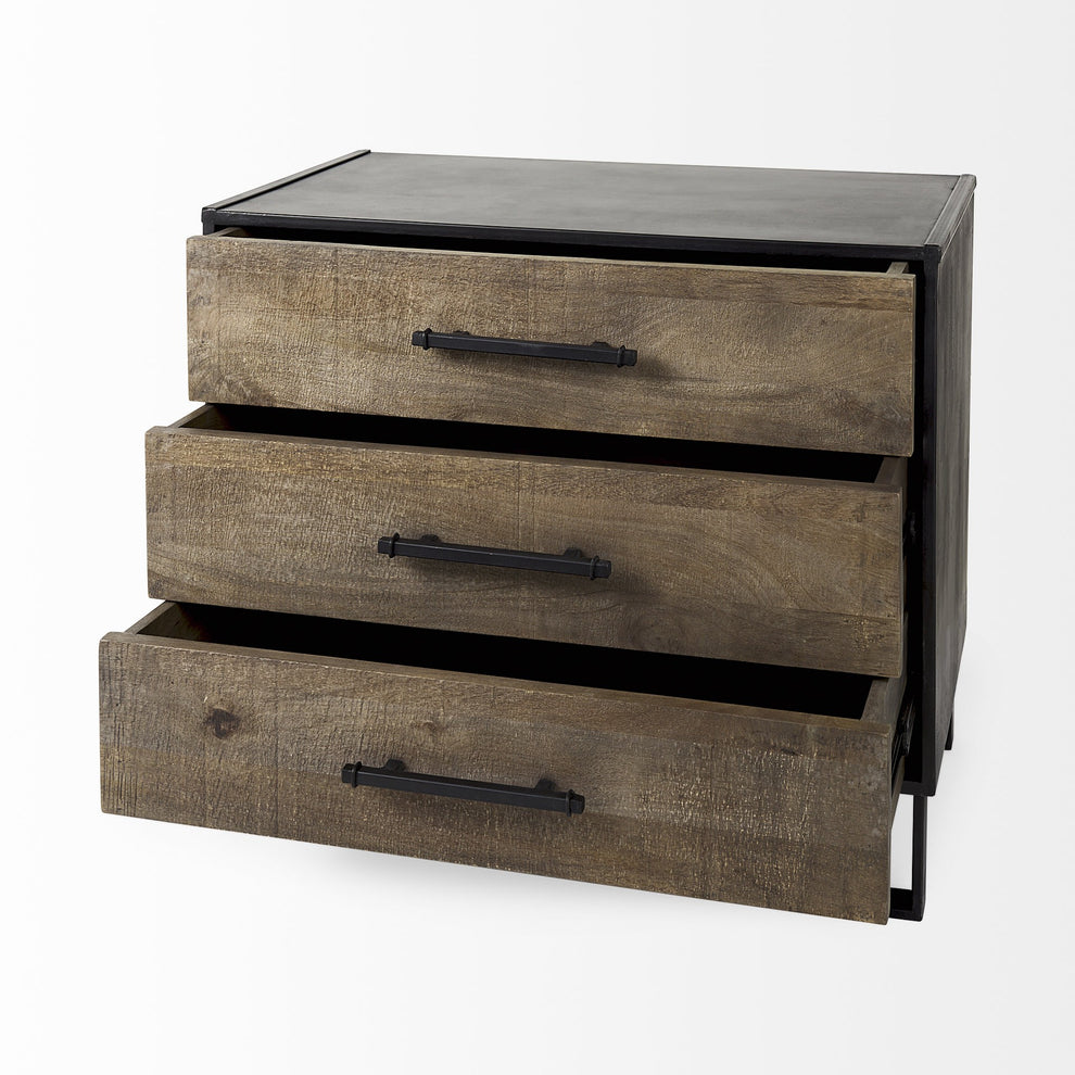 Modern Rustic Light Brown Wooden Cabinet By Homeroots | Cabinets | Modishstore - 5
