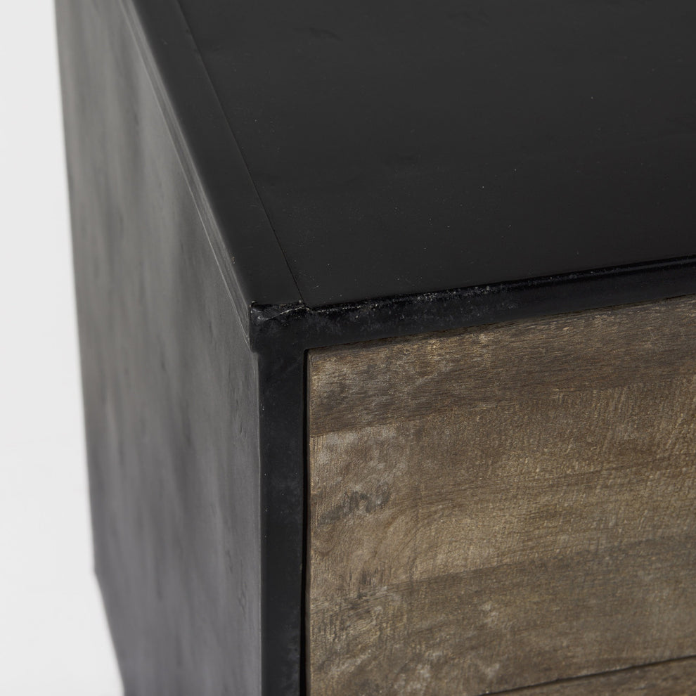 Modern Rustic Light Brown Wooden Cabinet By Homeroots | Cabinets | Modishstore - 7