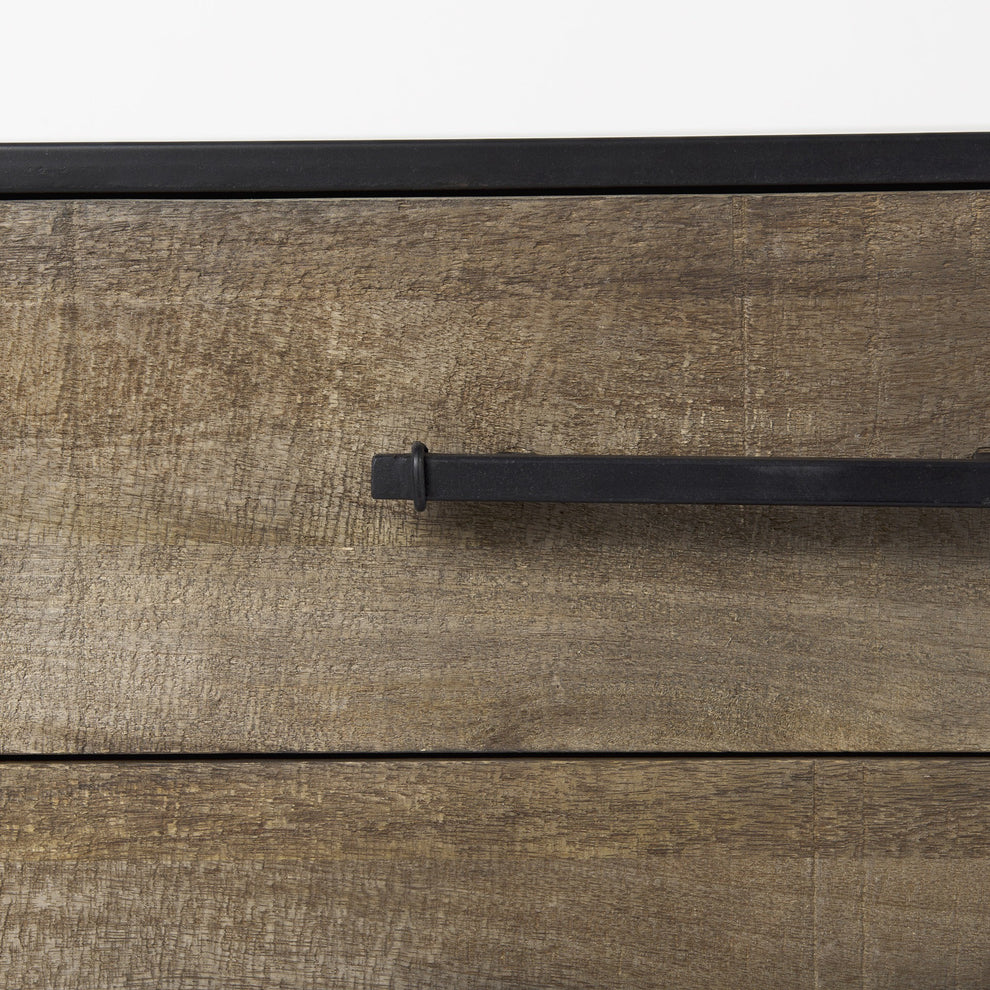 Modern Rustic Light Brown Wooden Cabinet By Homeroots | Cabinets | Modishstore - 8
