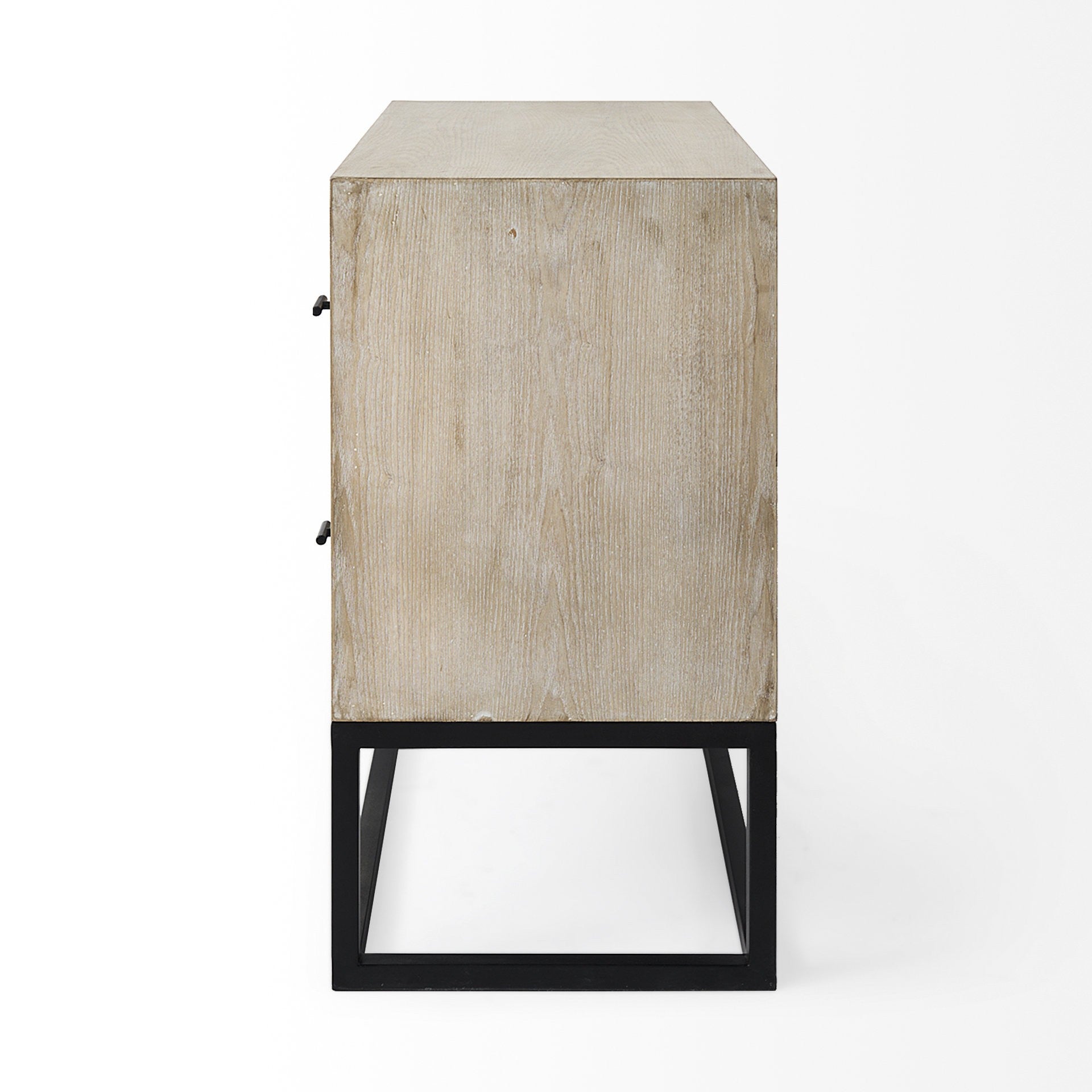 Rustic Modern Light Wash Two Drawer Chest By Homeroots | Cabinets | Modishstore - 3