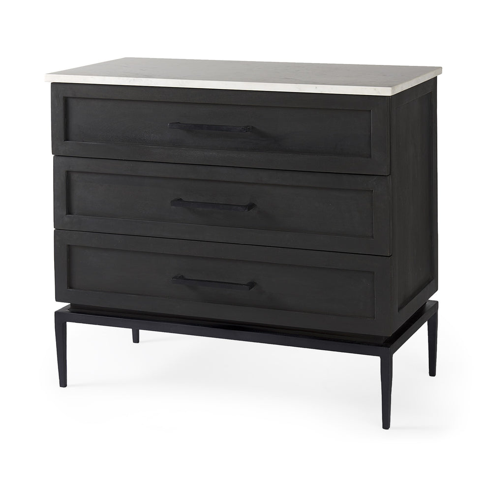 Updated Rustic Dark And Light Marble Top Dresser By Homeroots – Modish