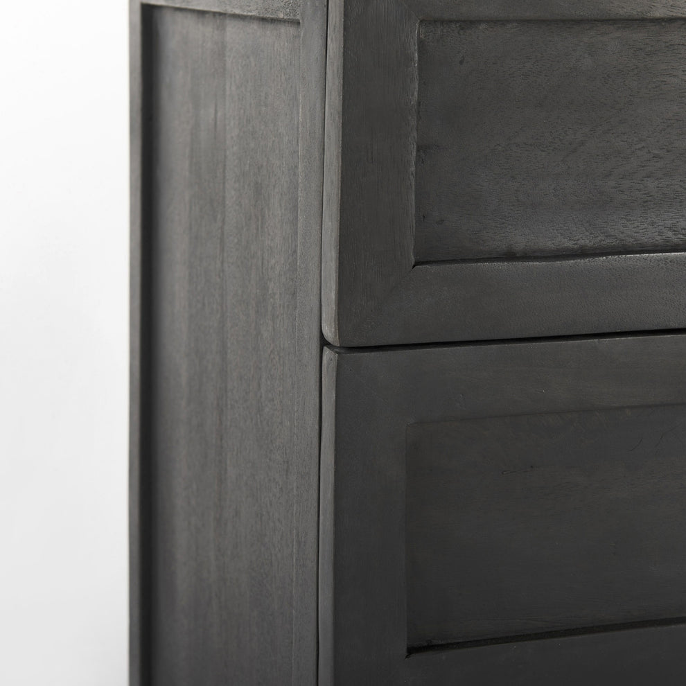 Updated Rustic Dark And Light Marble Top Dresser By Homeroots | Cabinets | Modishstore - 8