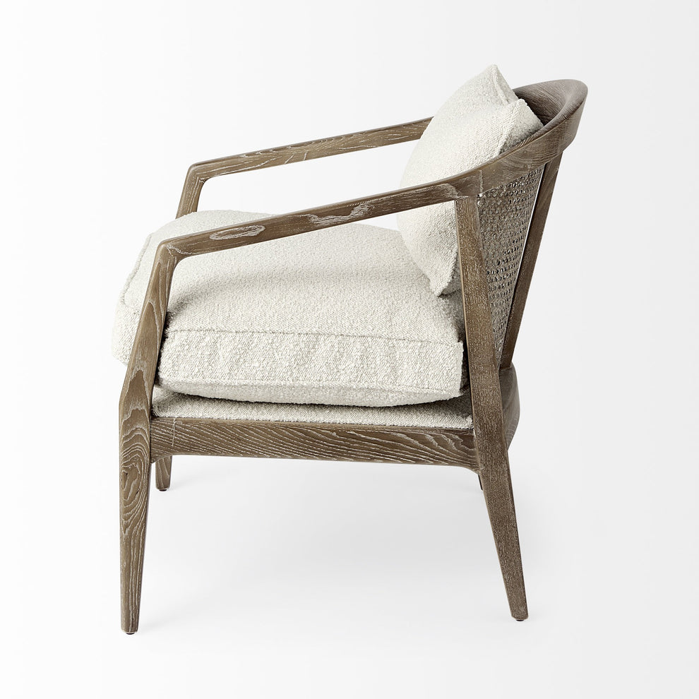 Fusion Light Cane Back Arm Chair By Homeroots | Accent Chairs | Modishstore - 4
