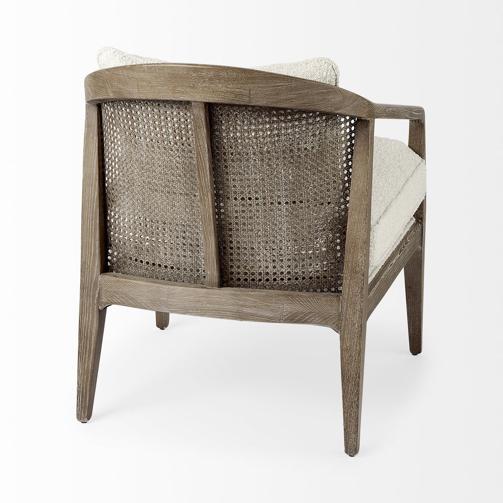 Fusion Light Cane Back Arm Chair By Homeroots | Accent Chairs | Modishstore - 6