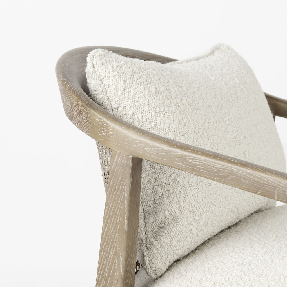 Fusion Light Cane Back Arm Chair By Homeroots | Accent Chairs | Modishstore - 7