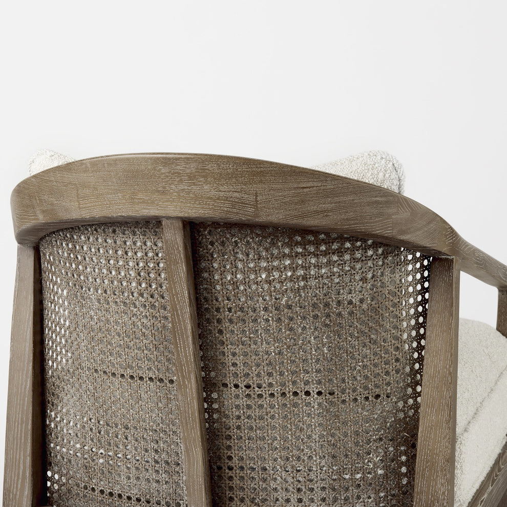 Fusion Light Cane Back Arm Chair By Homeroots | Accent Chairs | Modishstore - 9