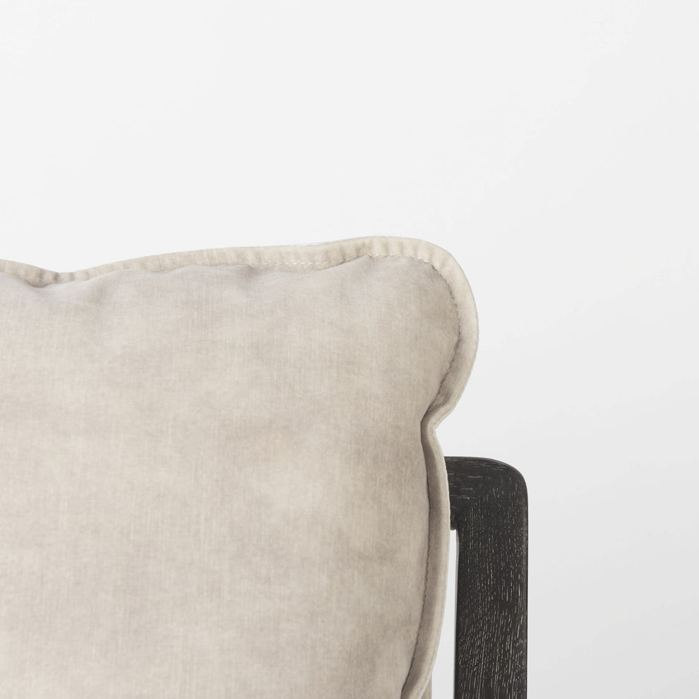 Modern Rustic Cozy Black and Cream Accent Chair By Homeroots | Accent Chairs | Modishstore - 7
