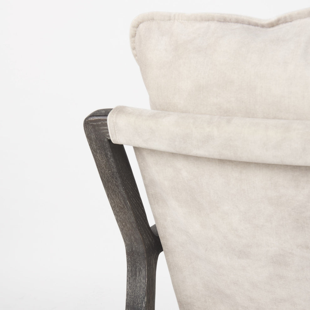 Modern Rustic Cozy Black and Cream Accent Chair By Homeroots | Accent Chairs | Modishstore - 9