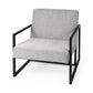 Geo Modern Gray and Black Accent or Side Chair By Homeroots | Side Chairs | Modishstore