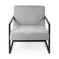 Geo Modern Gray and Black Accent or Side Chair By Homeroots | Side Chairs | Modishstore - 3