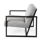 Geo Modern Gray and Black Accent or Side Chair By Homeroots | Side Chairs | Modishstore - 4