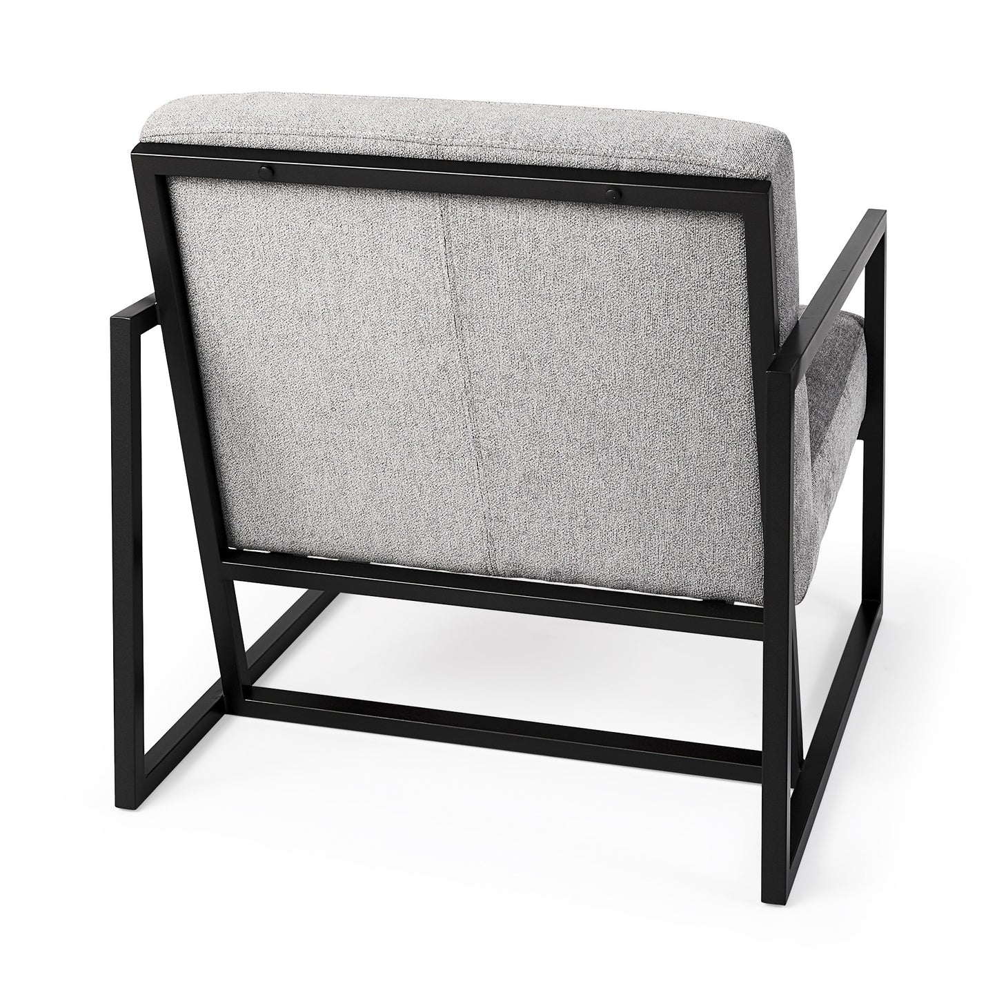 Geo Modern Gray and Black Accent or Side Chair By Homeroots