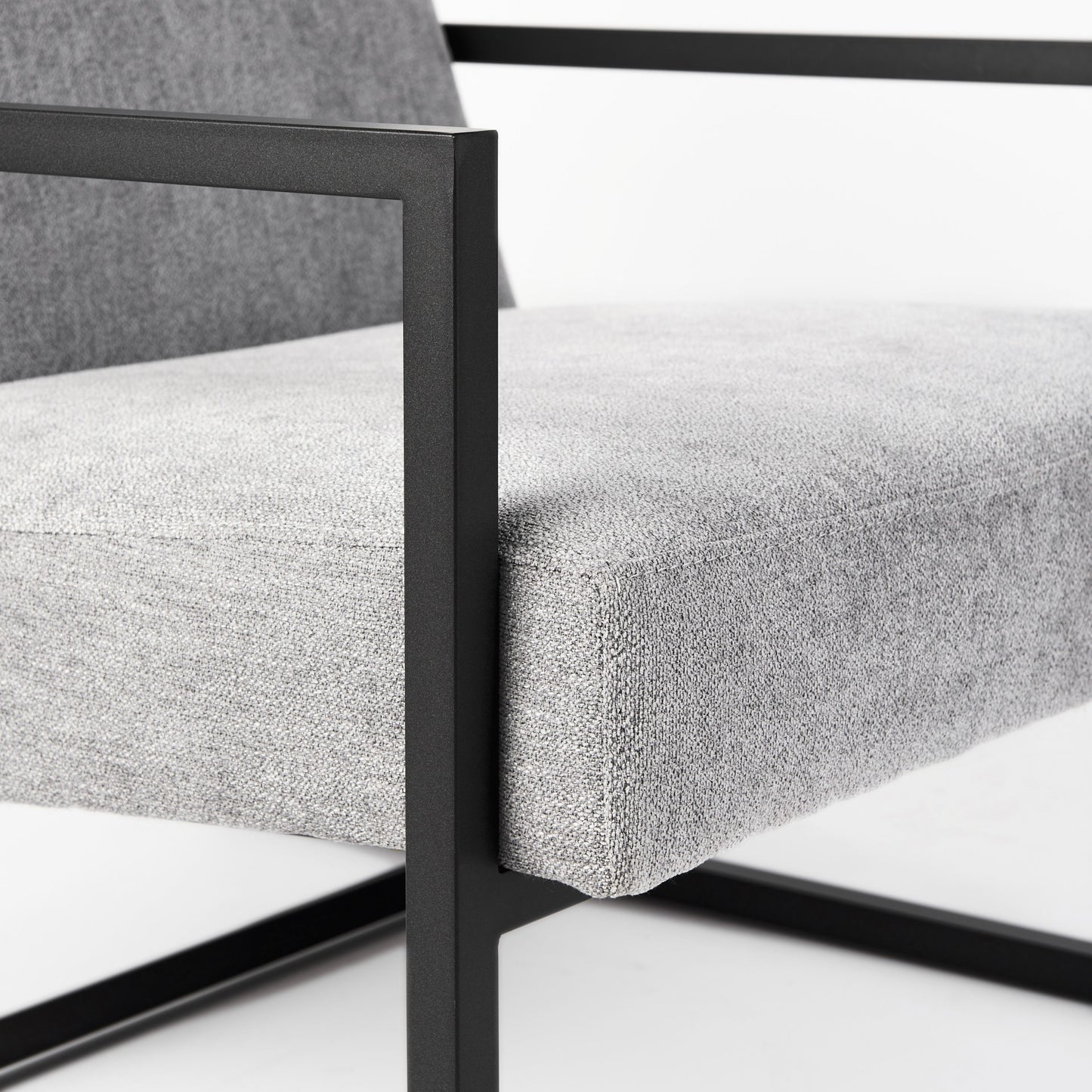 Geo Modern Gray and Black Accent or Side Chair By Homeroots | Side Chairs | Modishstore - 8