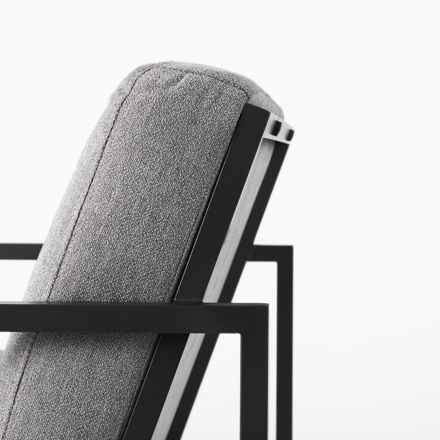 Geo Modern Gray and Black Accent or Side Chair By Homeroots