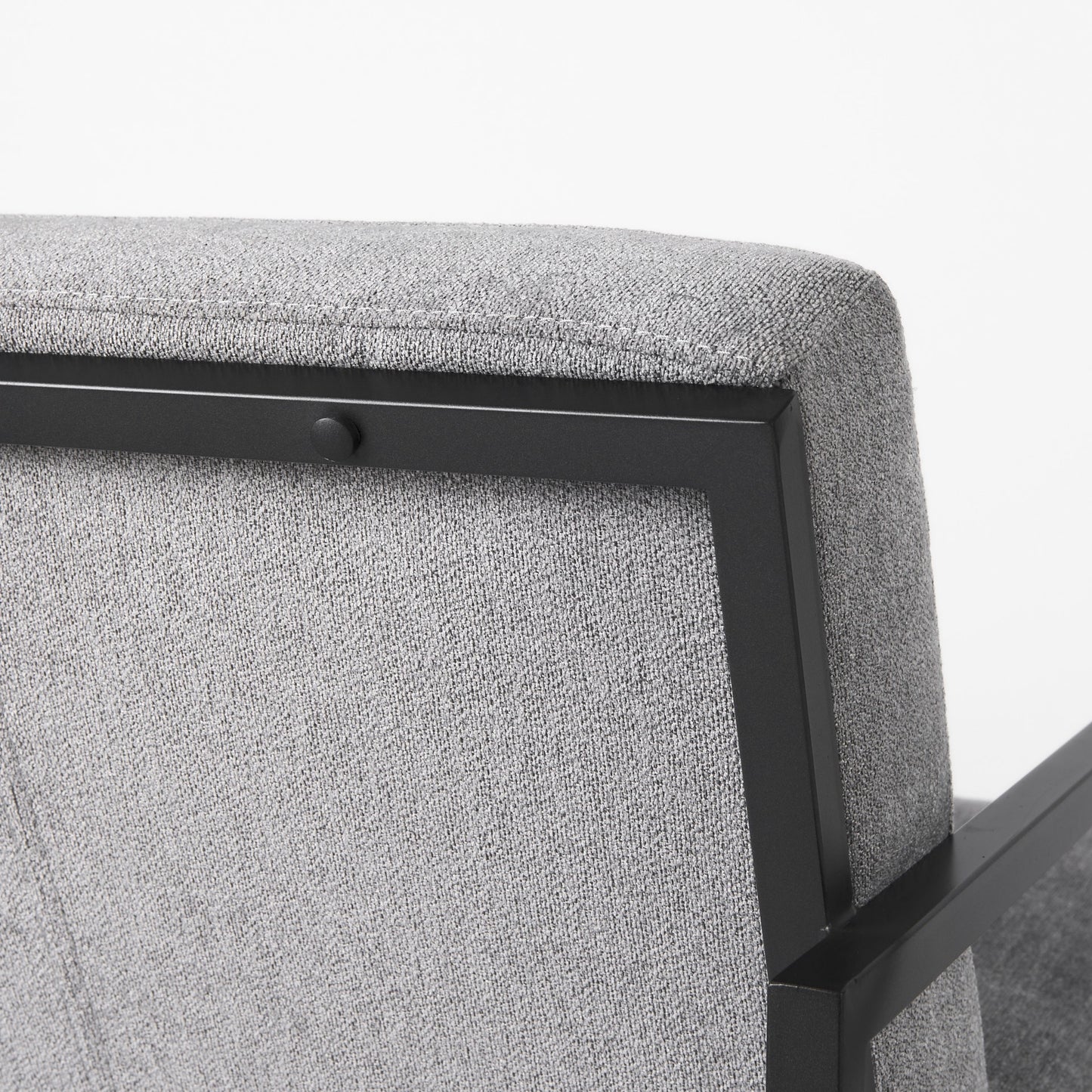 Geo Modern Gray and Black Accent or Side Chair By Homeroots | Side Chairs | Modishstore - 2