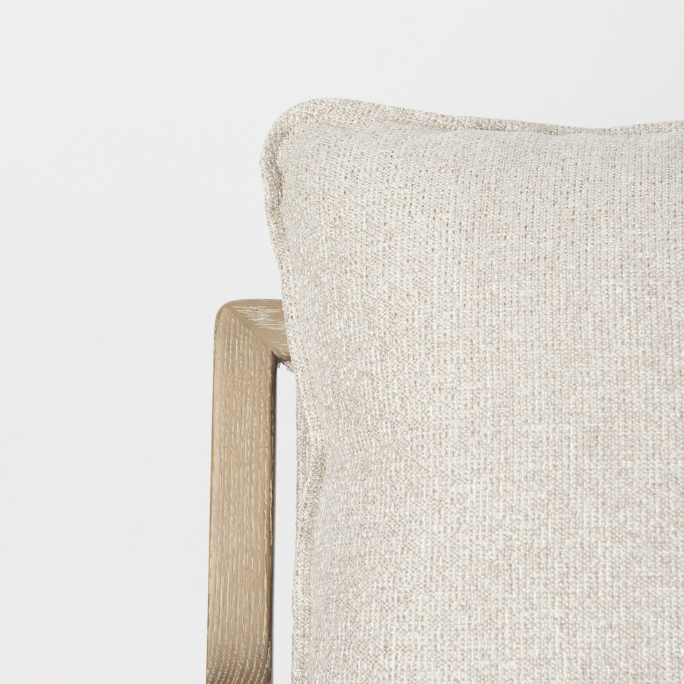 Modern Rustic Cozy Brown and Oatmeal Accent Chair By Homeroots | Accent Chairs | Modishstore - 7