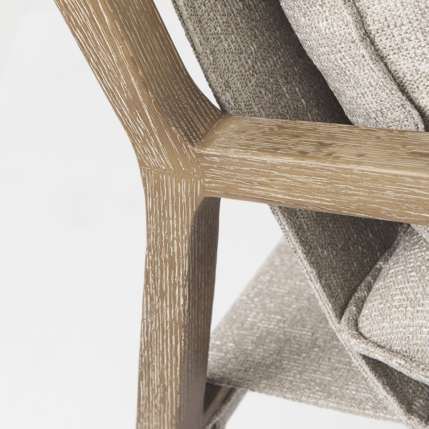 Modern Rustic Cozy Brown and Oatmeal Accent Chair By Homeroots | Accent Chairs | Modishstore - 8